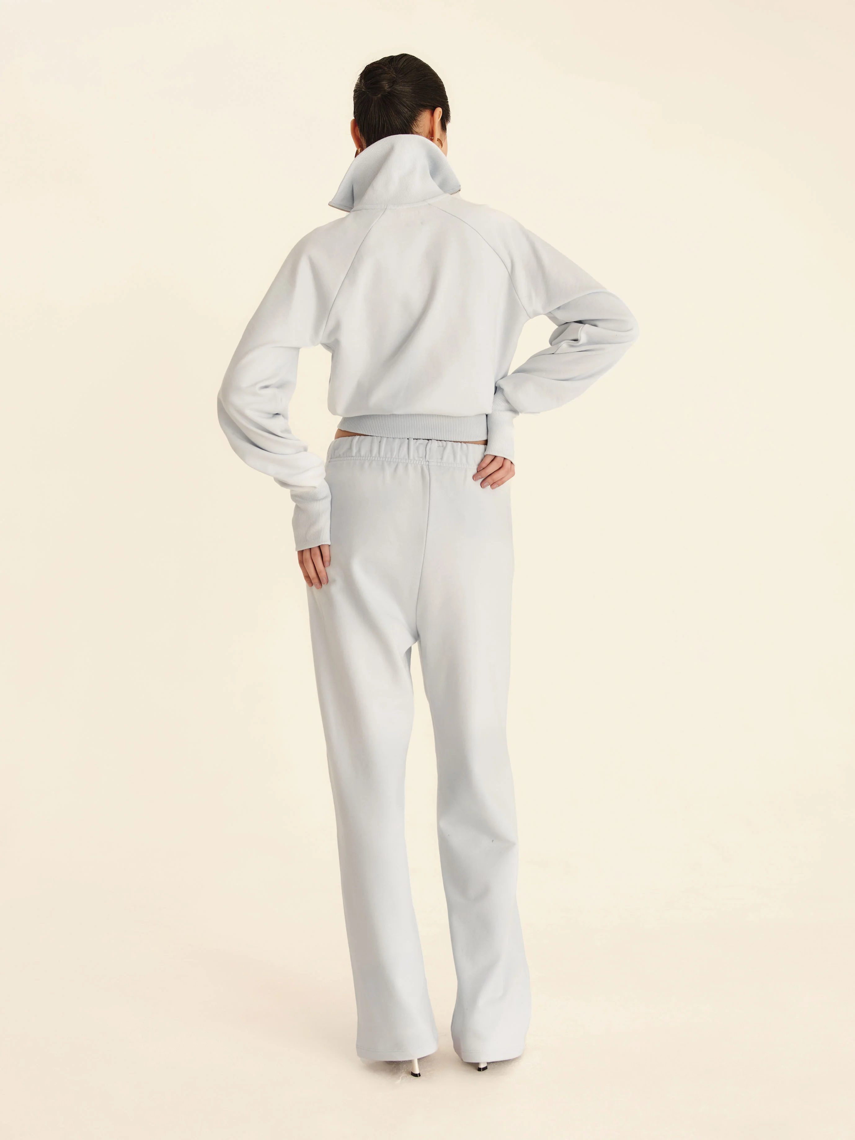 90's Wide-Leg Sweatpants Seasonal - Light Blue - Image 3