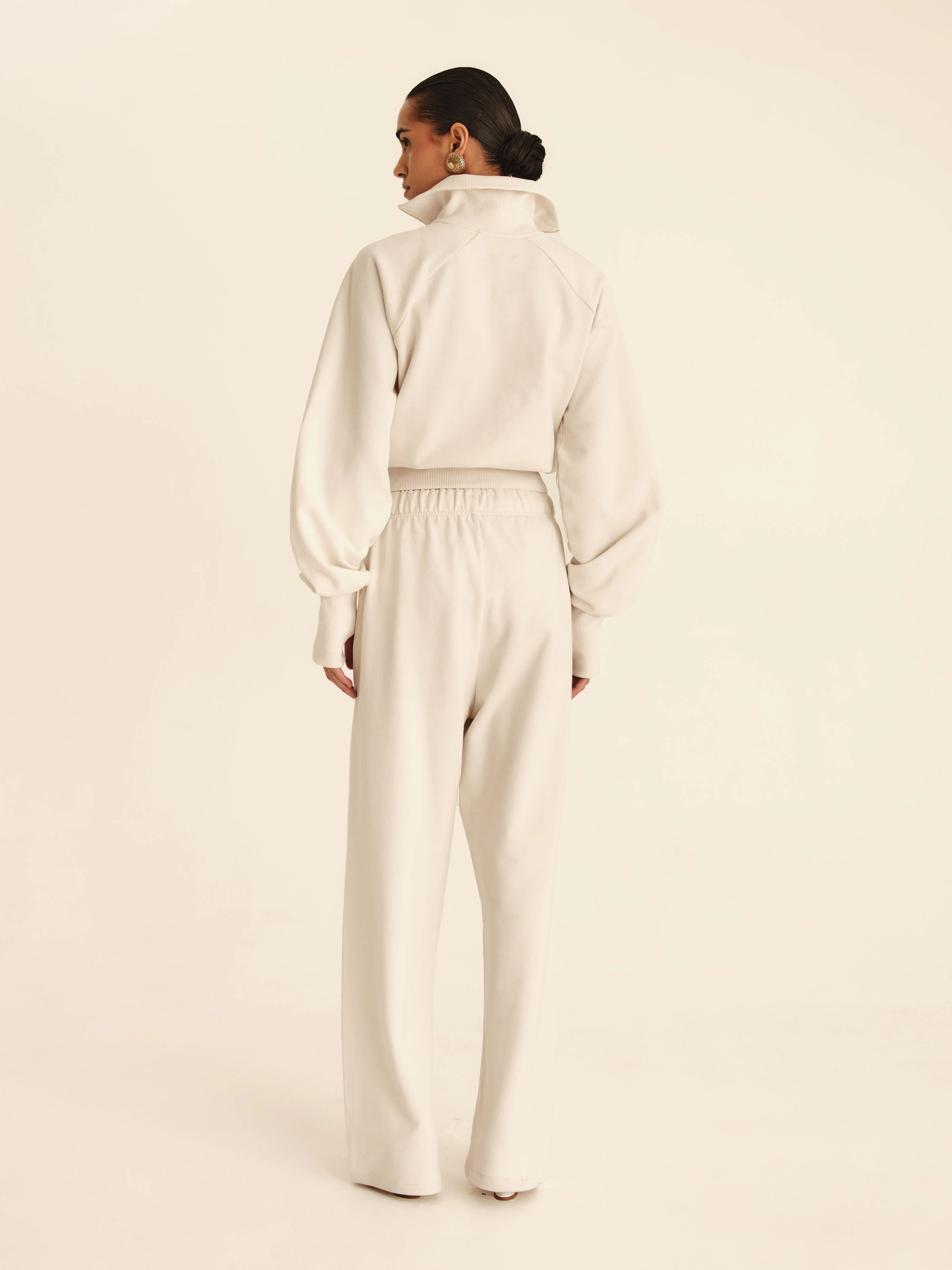 90's Wide-Leg Sweatpants Seasonal - Pearl - Image 3