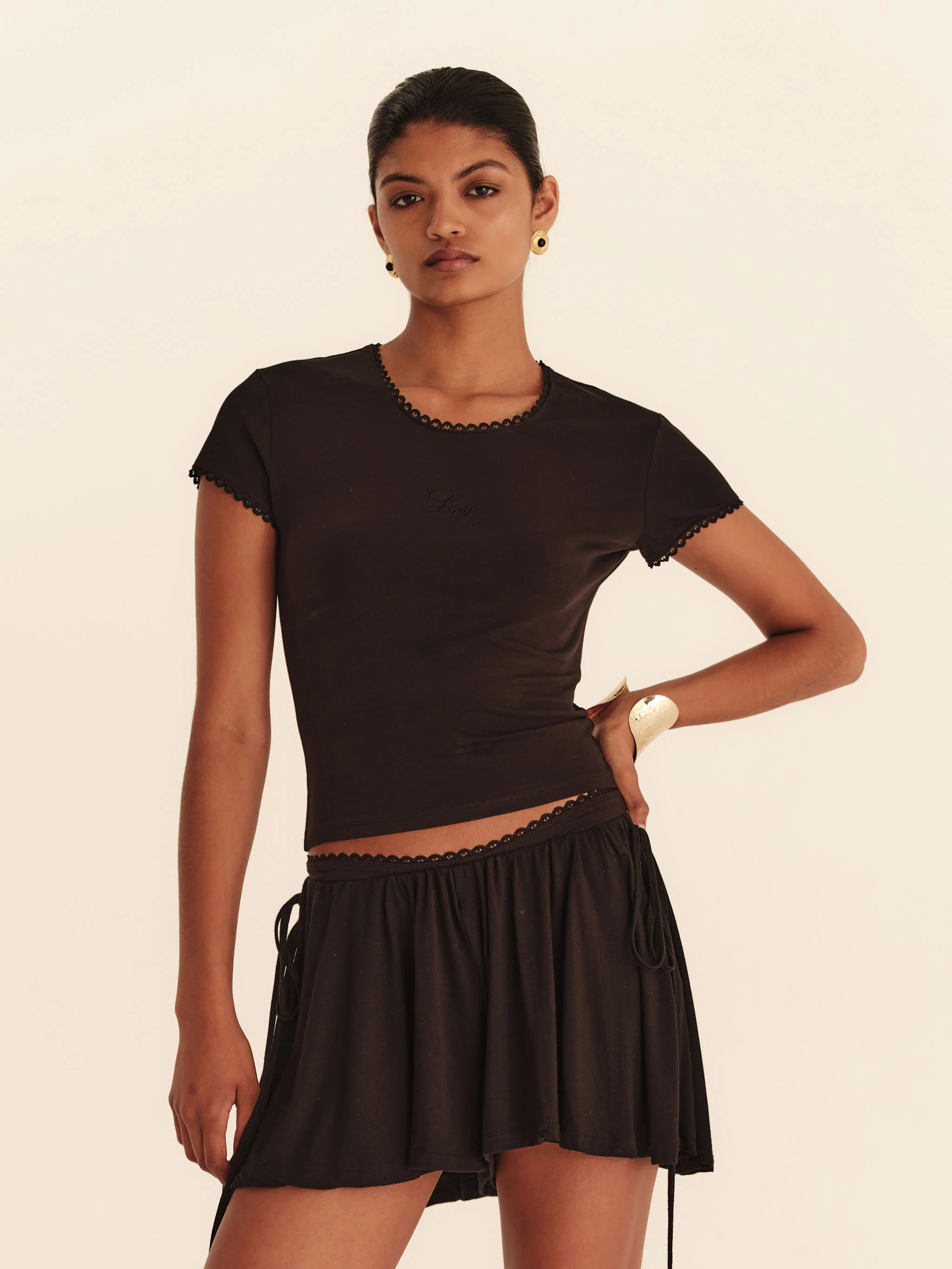 Chérie T-Shirt - Jet Black