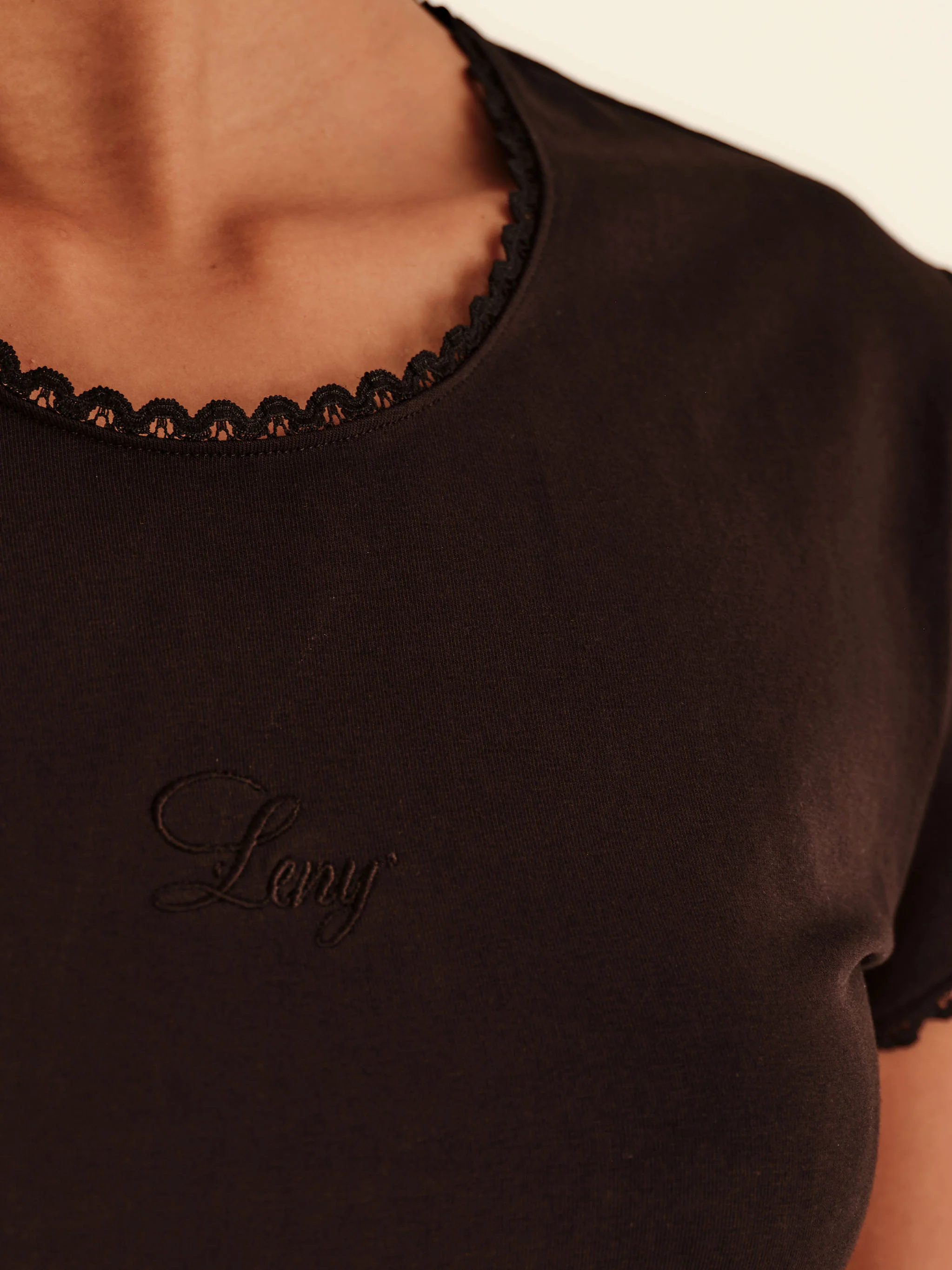 Chérie T-Shirt - Jet Black - Image 2