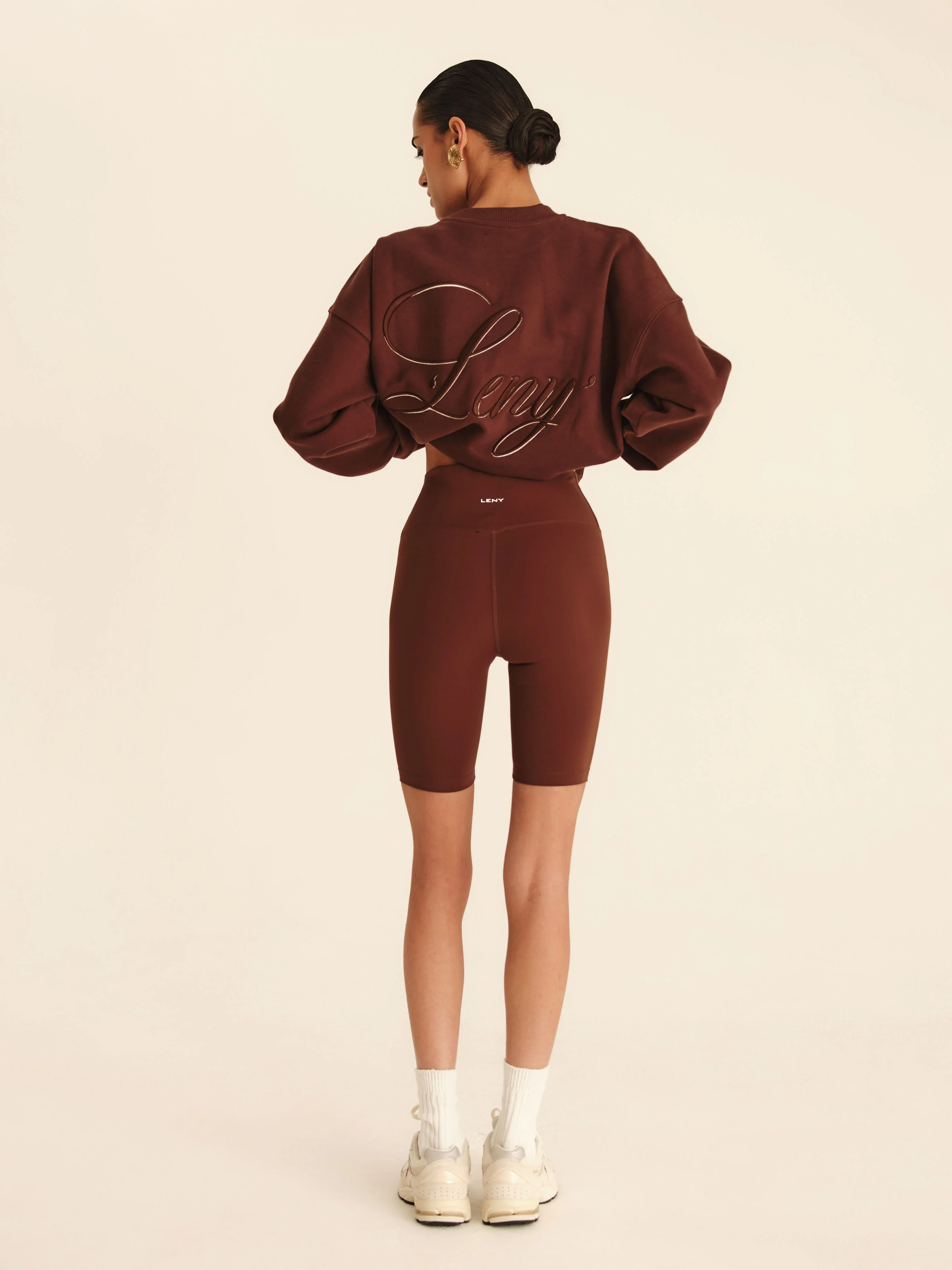 Skyline Biker Shorts - Chestnut Brown - Image 3